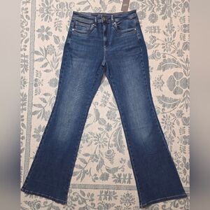 NWT J. Jill Denim High Rise Flare Size 6 Stretch